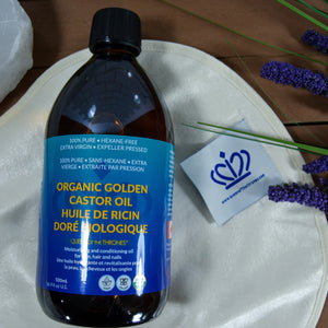 Organic Castor Oil 500mL 100% Pure, Hexane-Free, Extra Virgin