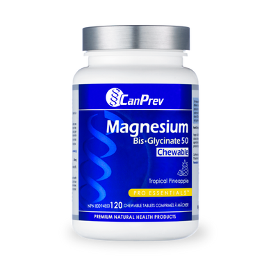 Magnesium Bis·Glycinate 50mg Tropical Pineapple 120 Chewable Tabs