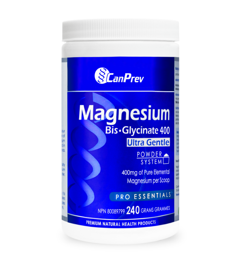 Magnesium Bis Glycinate 400 Ultra Gentle Powder 240g - CanPrev