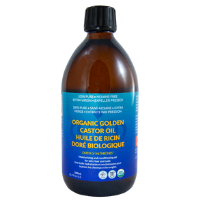 Organic Castor Oil 500mL 100% Pure, Hexane-Free, Extra Virgin