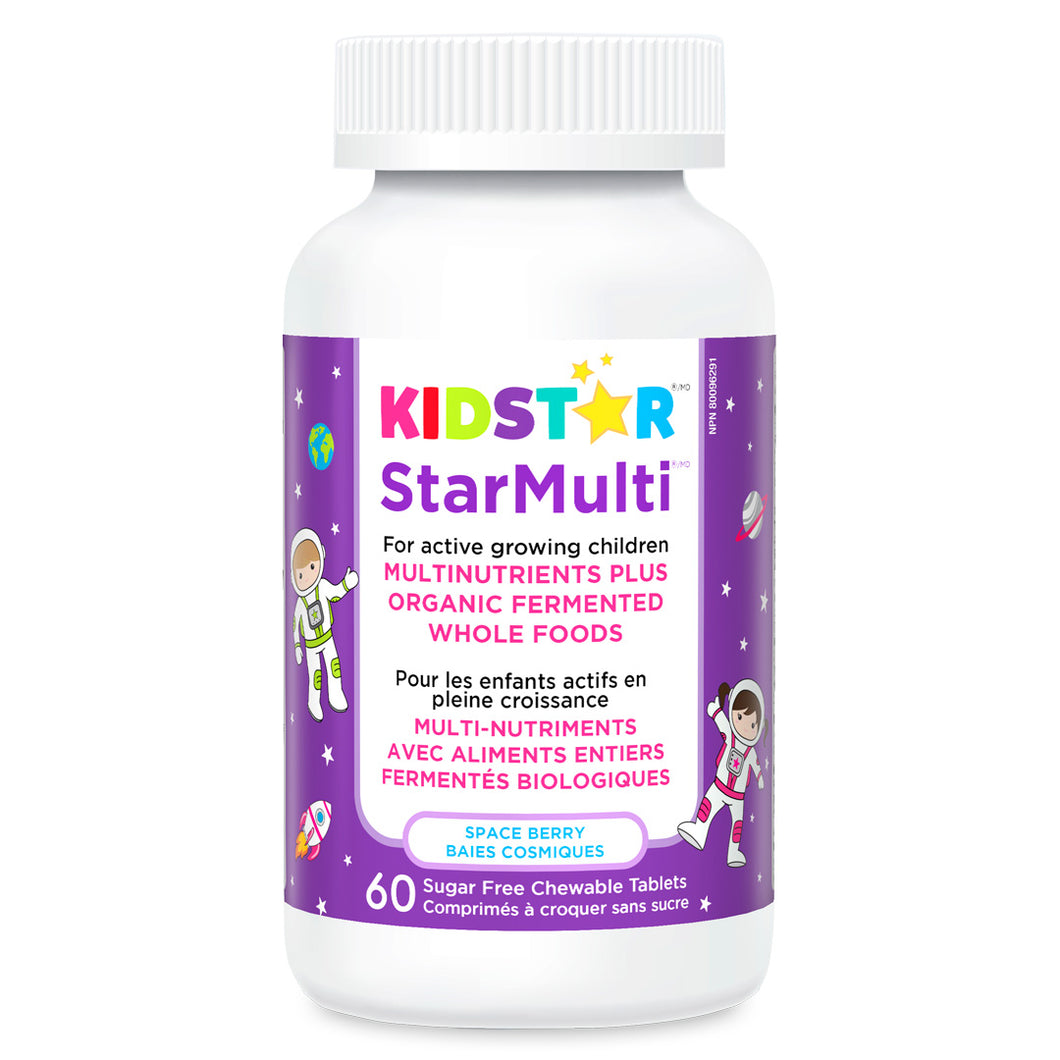 StarMulti Multinutrient Organic Sugar Free Berry Flavoured 60 Chewable Tabs