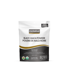 Organic Black Maca Powder Gelatinized 200g - Rootalive