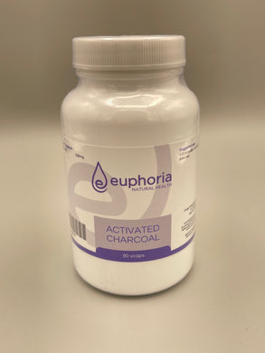 Activated Charcoal 500mg 90VCaps - Euphoria