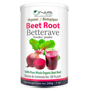 Organic Beet Root Betterave Powder 200g - Nia Pure Nature