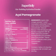 Load image into Gallery viewer, SuperBelly Açai Pomegranate Gut-Building Hydration Powder w/Probiotics 15 Packets 60g