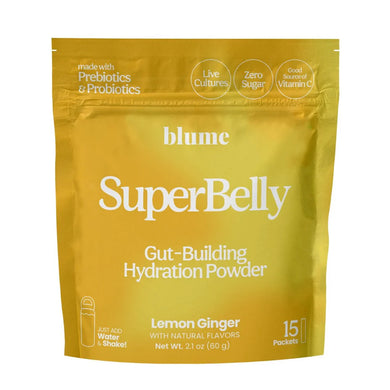 SuperBelly Gut-Building Hydration Powder w/Probiotics 15 Packets 60g