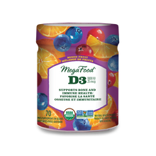 Load image into Gallery viewer, Vitamin D3 Wellness (1000 IU) Mixed Fruit 70 Gummies