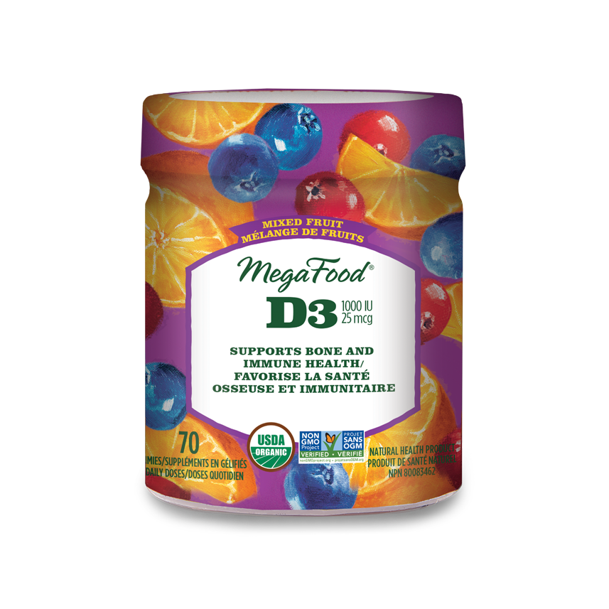 Vitamin D3 Wellness (1000 IU) Mixed Fruit 70 Gummies