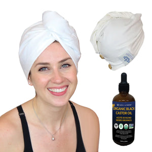 Castor Oil Hair Wrap (1 Hair Wrap - Without Oil)