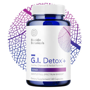 G.I. Detox™ + Zeolite, Charcoal & Herbal Formula 60Caps - Biocidin Botanicals