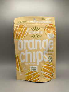 Chiwis Orange Chips WHITE Chocolate Drizzle