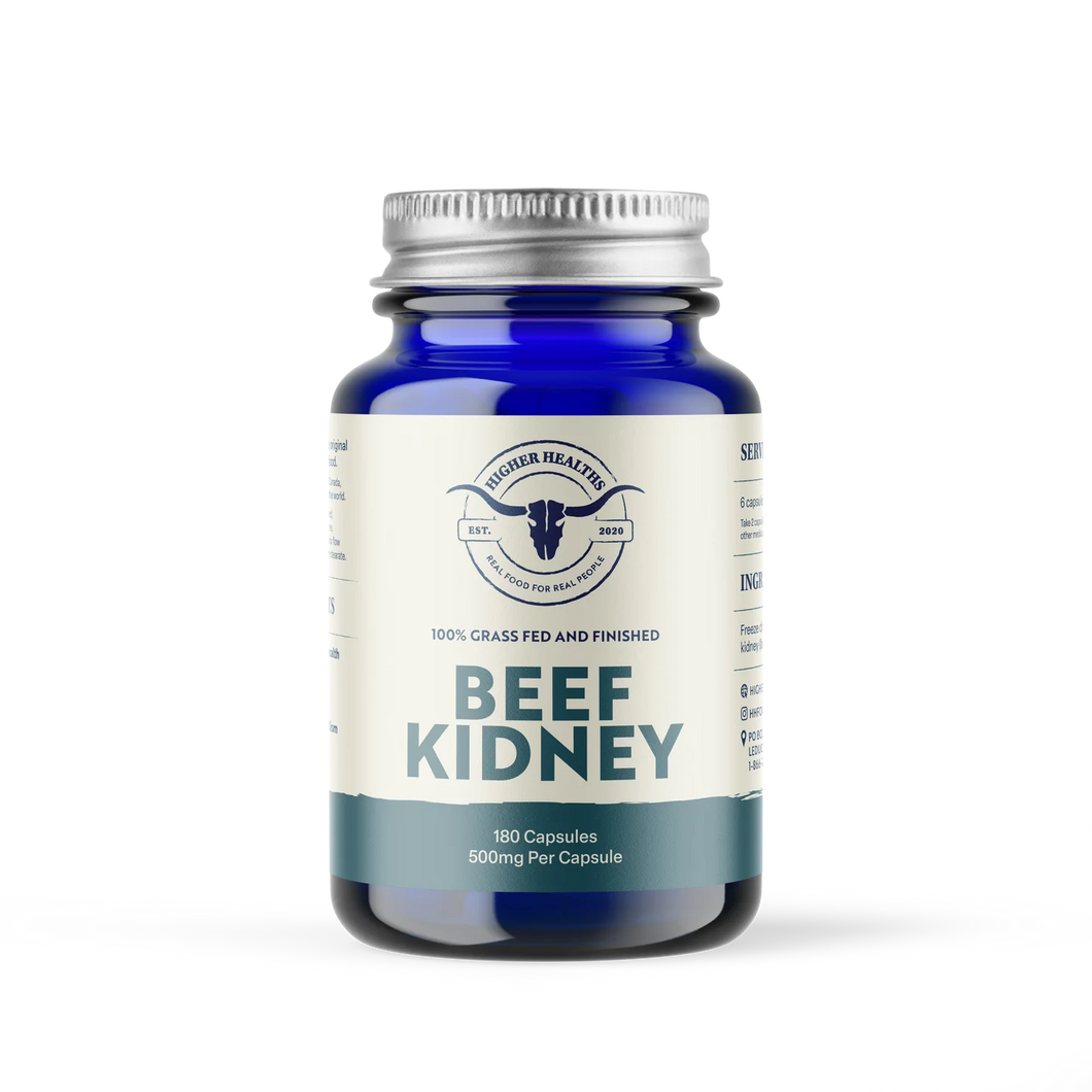 Beef Kidney 100% Grass-Fed & Finished 500mg 180Caps