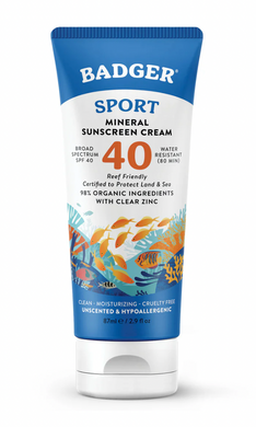 Sport Mineral Sunscreen Cream SPF 40 - Badger