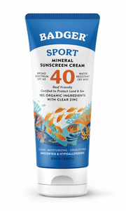 Sport Mineral Sunscreen Cream SPF 40 - Badger