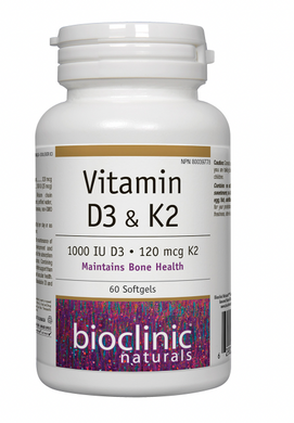 Vitamin D3 & K2 60VCaps - Bioclinic