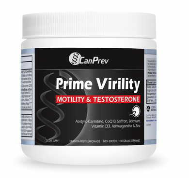 Prime Virility Motility & Testosterone – Powder- Dragon-fruit Lemonade - Canprev
