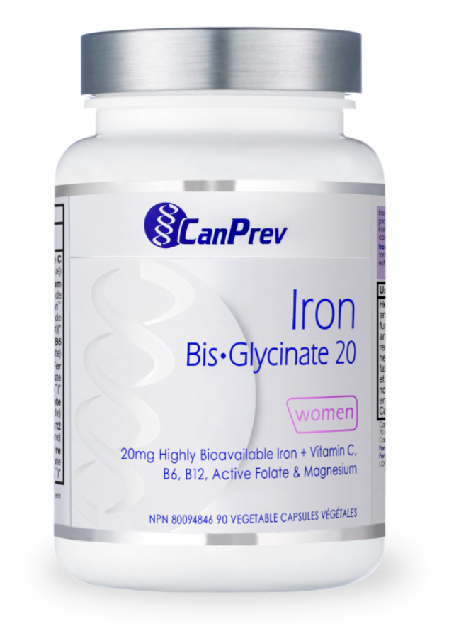 Iron Bis-Glycinate 90VCaps - Canprev