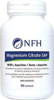 Magnesium Citrate SAP with L-Taurine 90Caps - NFH