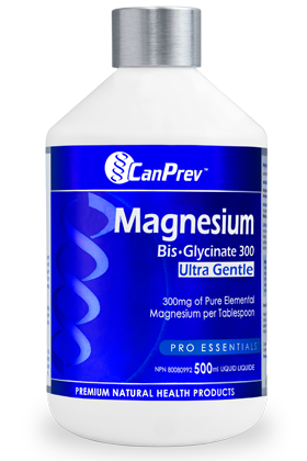 Magnesium Bis-Glycinate 300 Ultra Gentle Citrus Liquid 500mL - CanPrev