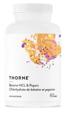 Betaine HCl and Pepsin 225 caps - Thorne