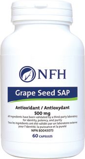 Grape Seed SAP Antioxidant 500mg 60Caps - NFH