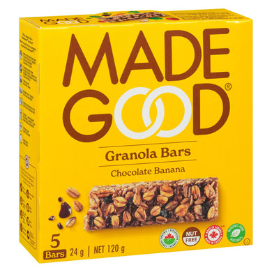 Chocolate Banana Granola Bars 5 pack - Made Good