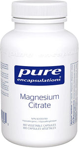 Magnesium (Citrate) 180VCaps  - Pure Encapsulations