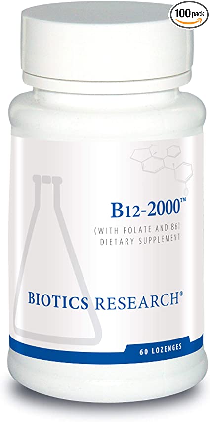 B12 2000 60 Lozenges - Biotics Research