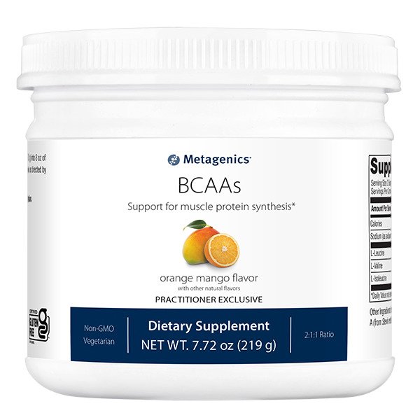 BCAAs Orange Mango Flavour Powder 219g - Metagenics
