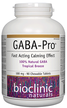 GABA-Pro® 100mg 90 Chewable Tabs - Bioclinic Naturals