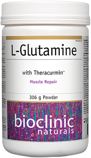 L-Glutamine with Theracurmin™ 306g powder - BioClinic Naturals
