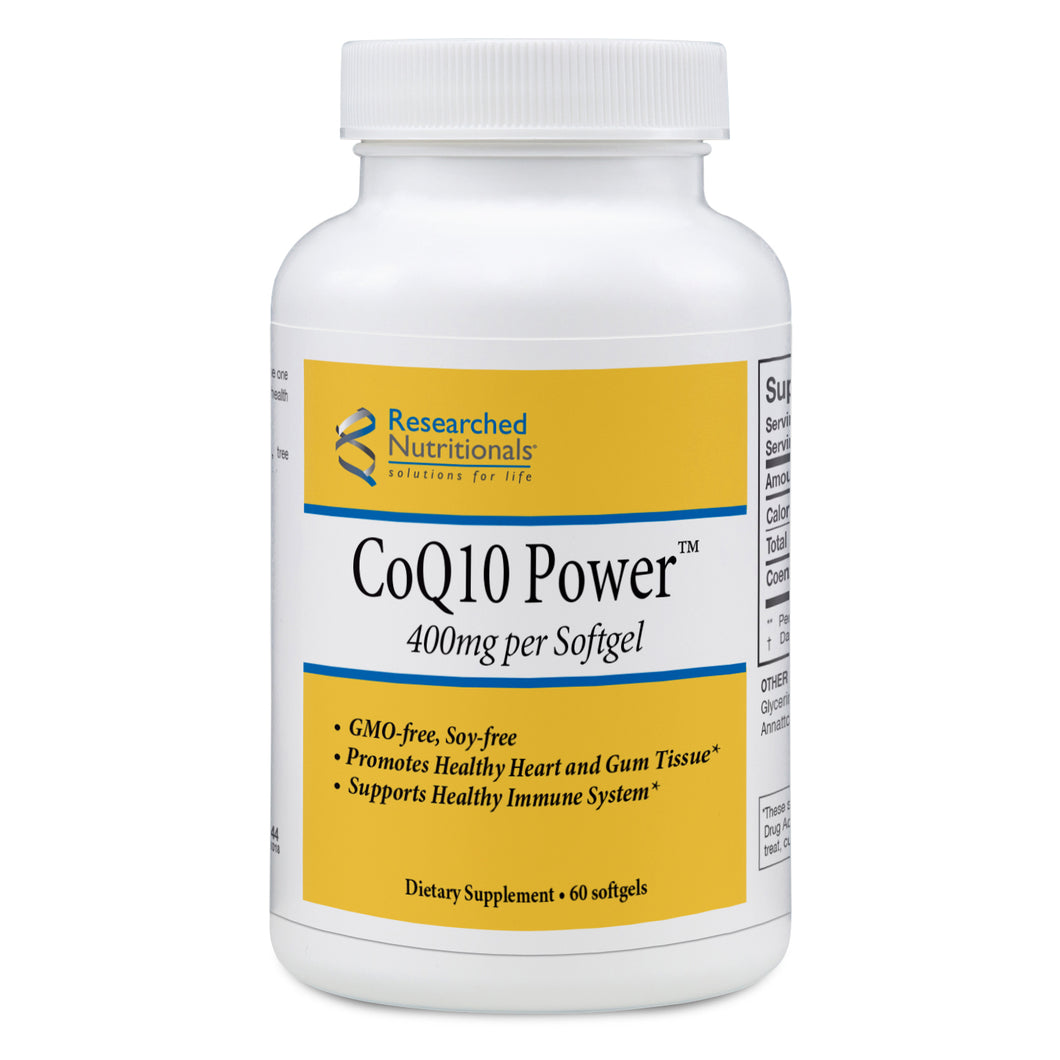 CoQ10 Power™ 400mg 60SGels - Researched Nutritionals