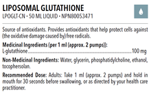 Load image into Gallery viewer, Liposomal Glutathione Liquid 50mL - Designs for Health