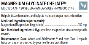 Magnesium Glycinate Chelate™ 120VCaps - Designs for Health