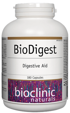 BioDigest Digestive Aid 180Caps - BioClinic Naturals