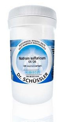 Natrum sulfuricum 6X/D6 125Tabs - Homeocan