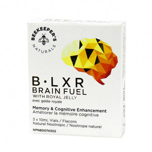 B.Lxr Brain Fuel w/Royal Jelly (3 x 10mL Vials) - Beekeeper's Naturals