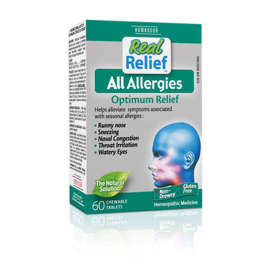 Real Relief All Allergies Non-Drowsy 60 Chewable Tabs