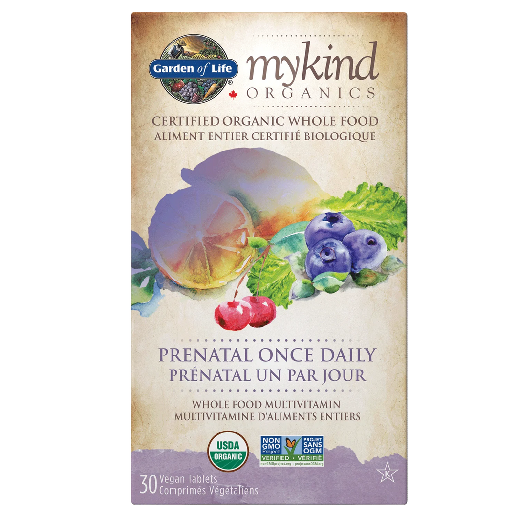mykind Organics Prenatal Once Daily Multi 30 Vegan Tabs - Garden of Life