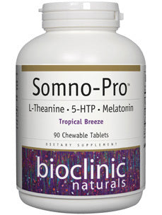 Somno-Pro Chewable Tablets Tropical Breeze Flavour 90CT - BioClinic Naturals