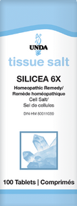 Silicea 6X Tissue Salts 100Tabs - Unda