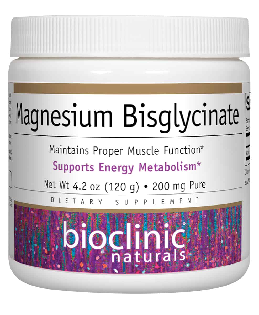Magnesium BG Powder 200mg Unbuffered 120g - BioClinic Naturals